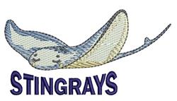 STINGRAYS - 4x4 stingray beginner-friendly embroidery design for reusable tote bags