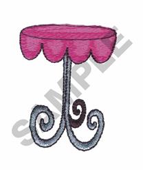 beginner-friendly stool machine embroidery pattern - STOOL for festive table runners
