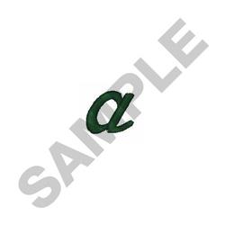 quick stitch script machine embroidery pattern - Stylish Script a for Sports Towels