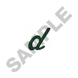 quick stitch script machine embroidery pattern - Stylish Script d for Hairbands