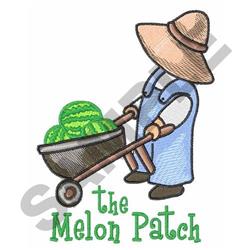 patch detailed machine embroidery - THE MELON PATCH perfect for reusable tote bags