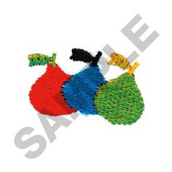 leaf quick stitch machine embroidery - THREE PEARS perfect for cute baby onesies