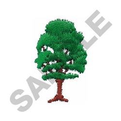 TREE - 4x4 tree quick stitch machine embroidery design for decorative tea towels