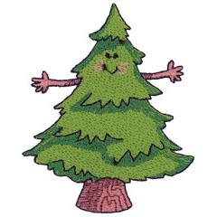 tree beginner-friendly machine embroidery - TREE perfect for decorative pillow covers