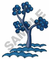 TREE - 4x4 tree detailed machine digital embroidery design for patchwork quilt blocks