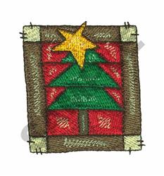 detailed christmas tree machine embroidery pattern - TREE for Holiday Tablecloths