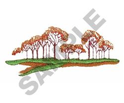 tree beginner-friendly machine embroidery - TREE SCENE for festive table runners
