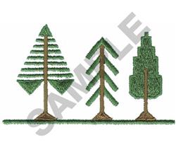TREES - 4x4 tree beginner-friendly machine embroidery design for Camping Gear