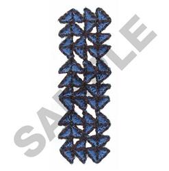 TRIANGLE BORDER - 4x4 border quick stitch embroidery design for reusable tote bags