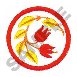 quick stitch tulip machine embroidery pattern - TULIP PATCH for kitchen tea towels