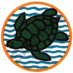 turtle detailed machine embroidery - TURTLE perfect for decorative pillow covers