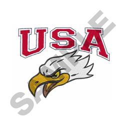 USA EAGLE - 4x4 bird detailed machine embroidery design perfect for reusable tote bags