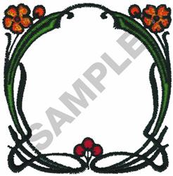 beginner-friendly leaf machine embroidery pattern - VICTORIAN FRAMEWORK for Napkin Sets