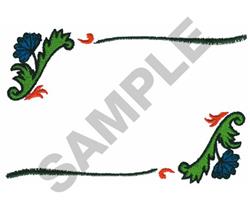beginner-friendly leaf machine embroidery pattern - VICTORIAN FRAMEWORK for patchwork quilt blocks