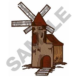 detailed windmill machine embroidery pattern - WINDMILL perfect for Home Decor