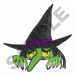 WITCH - 4x4 witch detailed machine embroidery design perfect for kitchen tea towels