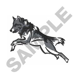 WOLF - 5x7 wolf detailed machine embroidery design perfect for Car Show Apparel