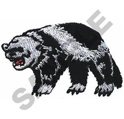 quick stitch bear machine digital embroidery pattern - WOLVERINE perfect for Hoodies