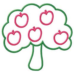 tree beginner-friendly machine embroidery - Apple Tree perfect for Kids Decor
