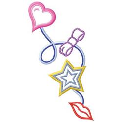 beginner-friendly heart machine embroidery pattern - Assorted Shaped for Party Decorations
