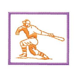 quick stitch bat machine embroidery pattern - Baseball for decorative pillow covers
