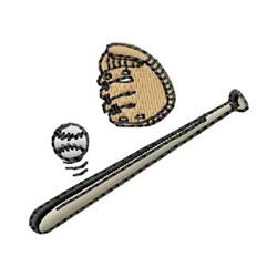 Baseball - 4x4 bat quick stitch machine embroidery design perfect for Baseball Caps