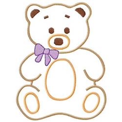beginner-friendly bear machine embroidery pattern - Bear perfect for cute baby onesies