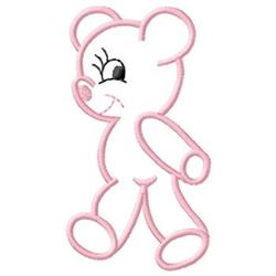 quick stitch bear machine embroidery pattern - Bear perfect for Kids Cushions