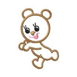 bear quick stitch machine digital embroidery - Bear perfect for reusable tote bags