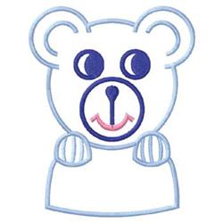 beginner-friendly bear machine embroidery pattern - Bear for decorative pillow covers
