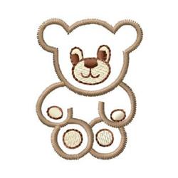 Bear - 4x4 bear quick stitch machine embroidery design perfect for Baby Blankets