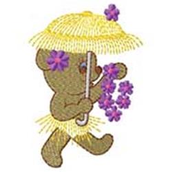 bear beginner-friendly machine digital embroidery - Bear perfect for Picnic Blankets