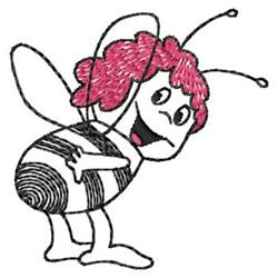 quick stitch bee machine embroidery pattern - Bee perfect for decorative pillow covers