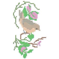 Bird - 5x7 bird detailed machine embroidery design perfect for decorative pillow covers