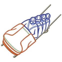 bobsledding beginner-friendly machine embroidery - Bobsledding perfect for Golf Bags