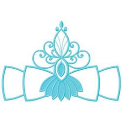 detailed border machine embroidery pattern - Bow Scroll Border for kitchen tea towels