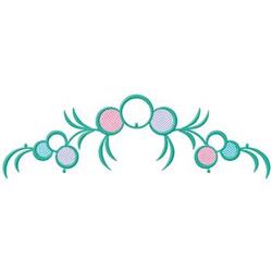 detailed crest machine embroidery pattern - Bubble Crest perfect for reusable tote bags