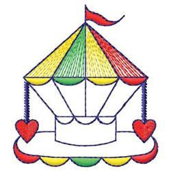 carousel quick stitch machine embroidery - Carousel perfect for Event Decorations