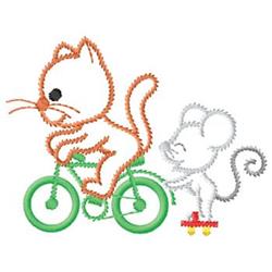 Cat Pulling Mouse