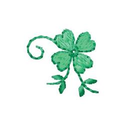 quick stitch leaf machine embroidery pattern - Clover perfect for reusable tote bags