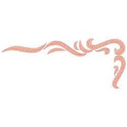 Corner Scroll Border - 5x7 border beginner-friendly embroidery design for Fashion Accessories