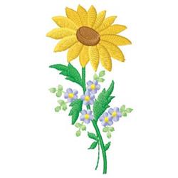sunflower beginner-friendly machine embroidery - Daisy perfect for Seasonal Decor
