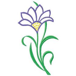 beginner-friendly daisy machine embroidery pattern - Daisy for kitchen tea towels