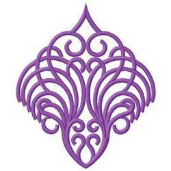 scroll detailed machine embroidery - Decorative Scroll for Bridal Accessories