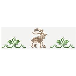 quick stitch reindeer machine embroidery pattern - Deer Border for patchwork quilt blocks