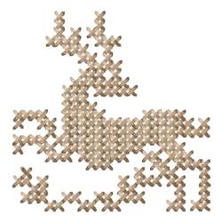 quick stitch reindeer machine embroidery pattern - Deer perfect for reusable tote bags