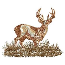 Deer - 4x4 reindeer beginner-friendly embroidery design for festive table runners