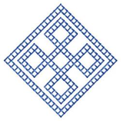 quick stitch scrollwork machine embroidery pattern - Diamond Scrollwork for decorative pillow covers