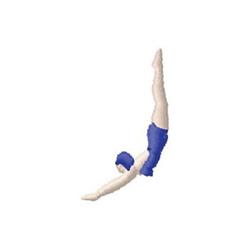 diving quick stitch machine digital embroidery - Diving perfect for Beach Towels