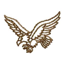 Eagle - 4x4 bird quick stitch machine embroidery design perfect for reusable tote bags